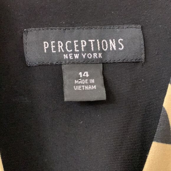 Perceptions New York size 14 open front lightweight jacket w/ruched sleeves - Picture 3 of 7